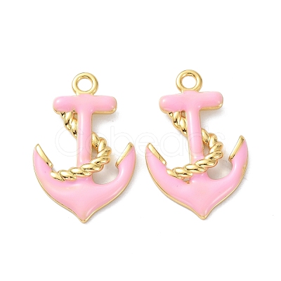 Eco-Friendly Brass Enamel Pendants STAS-C031-01G-02-1