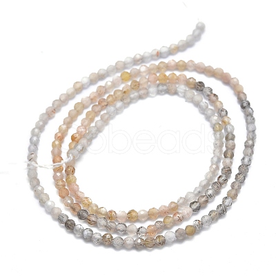 Natural Multi-Moonstone Beads Strands G-M353-A38-3mm-1