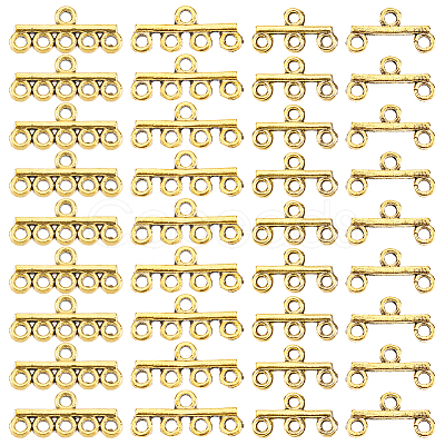 80Pcs 4 Styles Alloy Chandelier Component Links FIND-PH0022-78AG-1