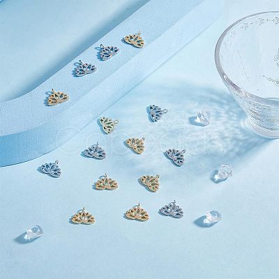 20Pcs 2 Colors Brass Charms KK-FH0002-18-1