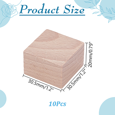 Unfinished Grooved Wooden Block FIND-WH0199-449A-1