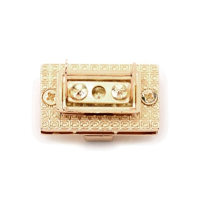 Zinc Alloy Bag Twist Lock Accessories AJEW-WH0258-078B-1