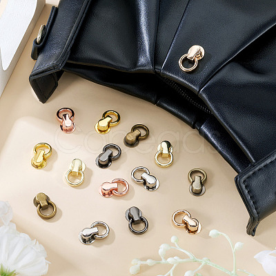 24Pcs 8 Colors Alloy Bag Suspension Clasps FIND-TA0009-98-1