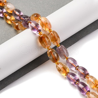 Natural Ametrine Beads Strands G-L610-C03-03-1