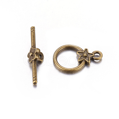 Tibetan Style Alloy Toggle Clasps MLF1075Y-1