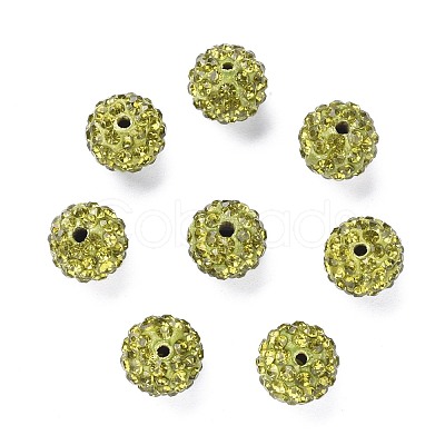 Pave Disco Ball Beads RB-A130-10mm-2-1