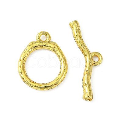 Rack Plating Eco-Friendly Brass Toggle Clasps KK-K330-43G-1