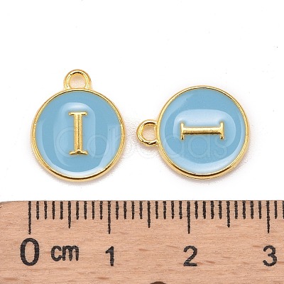 Golden Plated Alloy Enamel Charms X-ENAM-S118-04I-1