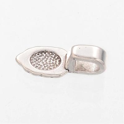 Spade Tibetan Style Pendant Glue-on Bails AB3357Y-1
