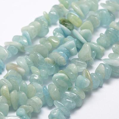 Natural Aquamarine Beads Strands G-F521-03A-1