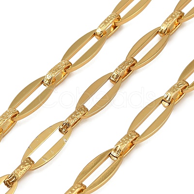 304 Stainless Steel Oval Link Chains CHS-G051-07G-1