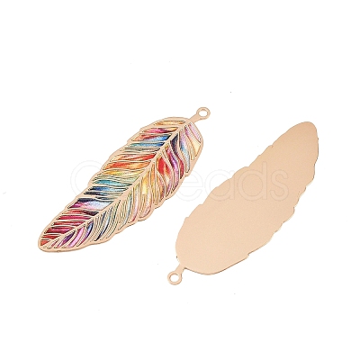 Spray Painted Brass Pendants KK-CBACEE9-01KCG-01-1