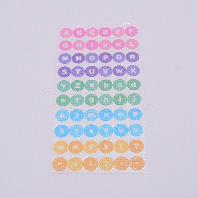 Waterproof Laser Plastic Self Adhesive Stickers LS-DIY-TAC0005-63-1