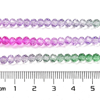 Transparent Painted Glass Beads Strands LS-DGLA-A034-T3mm-A06-1