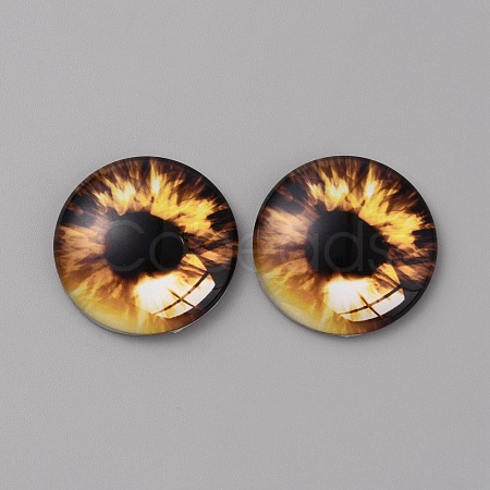 Glass Cabochons LS-GLAA-WH0033-75H-07-1