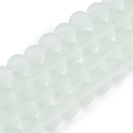 Baking Paint Transparent Glass Bead Strands GLAA-S031-6mm-29-1