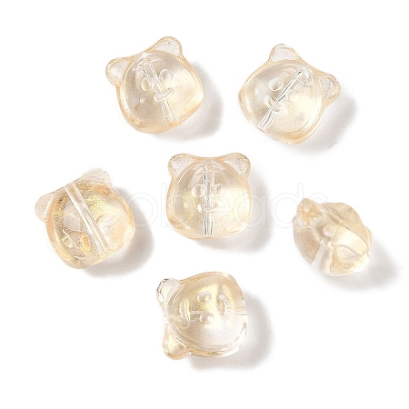 Transparent Spray Paint Glass Beads GLAA-Z011-01D-1