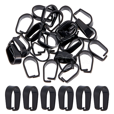 30Pcs 304 Stainless Steel Snap on Bails STAS-SC0007-70D-1