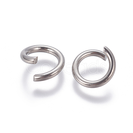 Non-Tarnish 304 Stainless Steel Open Jump Rings X-STAS-G190-15P-1
