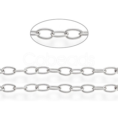 Tarnish Resistant 304 Stainless Steel Cable Chains CHS-L024-013A-1