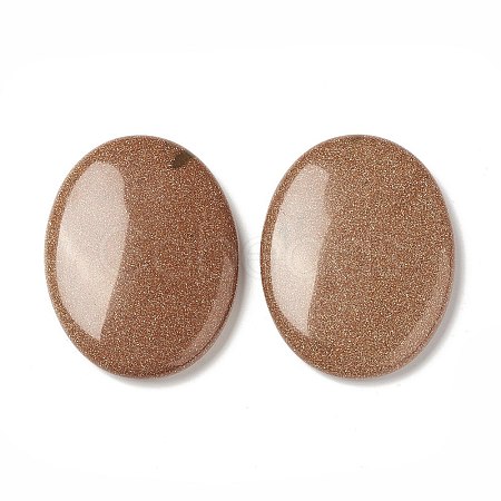 Synthetic Goldstone Worry Stone for Anxiety Therapy G-B036-01H-1