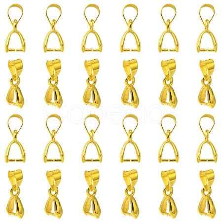 50Pcs Brass Ice Pick Pinch Bails IFIN-FS0001-47A-1