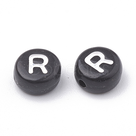 Opaque Acrylic Beads X-SACR-N002-02R-1