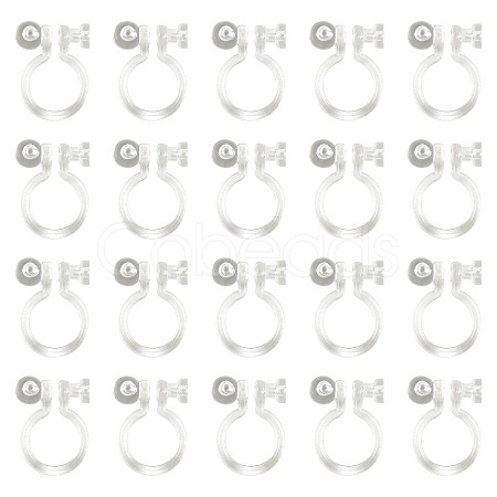 Resin Clip-on Earring Findings X1-FIND-H046-12-01-1