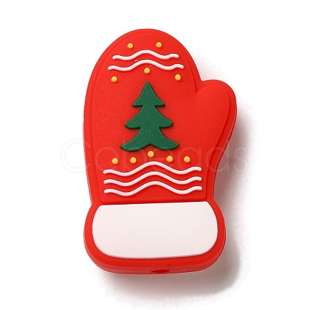 Christmas series Silicone Beads SIL-S006-01G-1