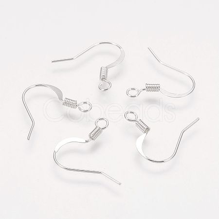 Brass French Earring Hooks X-KK-Q366-S-NF-1