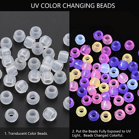 Transparent Plastic Beads X-KY-N018-001-A01-1