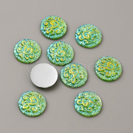 Resin Cabochons CRES-WH0001-49E-1