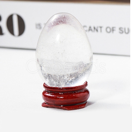 Easter Raw Natural Quartz Crystal Egg Display Decorations PW-WG89517-06-1