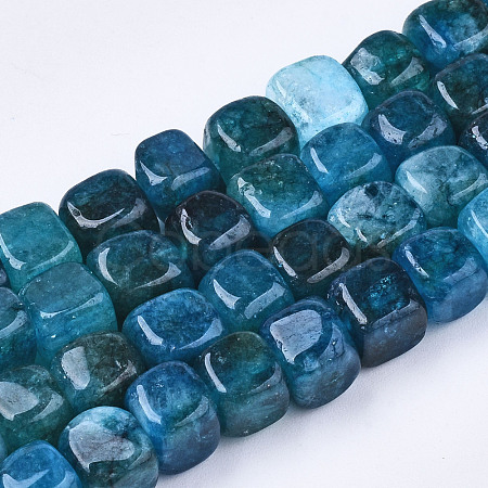 Natural Dyed Quartz Beads Strands G-T131-56A-1