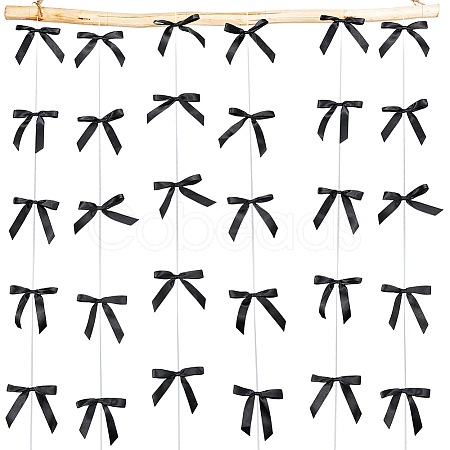 6Pcs Polyester Bowknot Hanging Streamer AJEW-SP0002-71A-1
