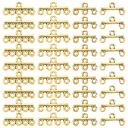 80Pcs 4 Styles Alloy Chandelier Component Links FIND-PH0022-78AG-1