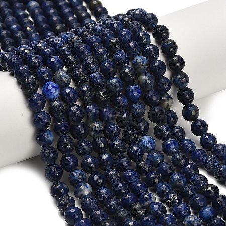 Natural Lapis Lazuli Beads Strands G-F820-Z01-8mm-1
