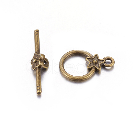 Tibetan Style Alloy Toggle Clasps MLF1075Y-1