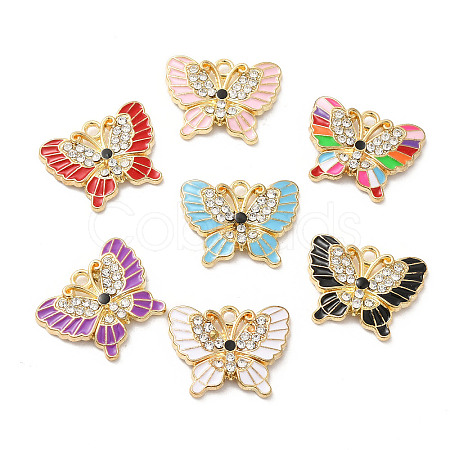Alloy Enamel Pendants ENAM-L046-02KCG-1