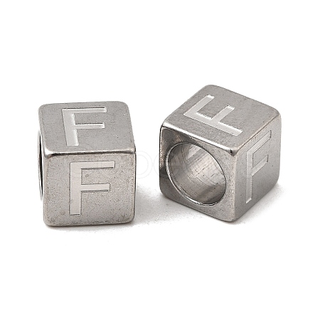 304 Stainless Steel European Beads STAS-D382-02F-P-1
