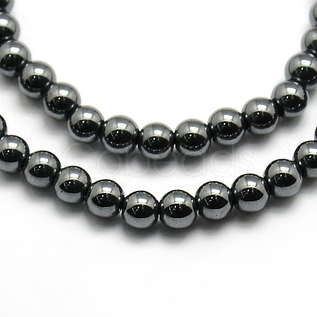 Grade AAA Magnetic Synthetic Hematite Round Bead Strands X-G-G644-D-11-1