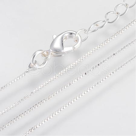 Brass Box Chains Necklaces MAK-R014-S-1