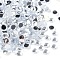 Imitation Taiwan Acrylic Rhinestone Cabochons, Faceted, Half Round, Clear, 4x1.5mm, about 10000pcs/bag