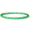 4mm Round Natural Dyed & Heated Green Onyx Agate Beads Bracelet for Men, European and American Retro Simple Versatile Stretch Bracelets, 7-1/2 inch(19cm)