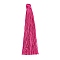 Nylon Tassels Big Pendant Decorations, Magenta, 120x10mm, Hole: 5mm