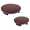 2Pc 2 Sizes Wood Display Basements, for Gemstone, Mini Vase Display, Round, Brown, 15~20x3.81cm, 1 size/pc