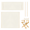 Canvas Cloth Chair Replacement Cover, with Wood Stick, Rectangle, Light Yellow, 455~535x220~400x1.5~2mm