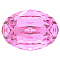 Preciosa&reg MAXIMA Crystal Fancy Stones, Czech Crystal, 435 12 601 Oval, Dura Foiling, 70010 Rose, 14x10mm