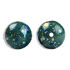 Spray Painted Resin Beads RESI-N034-19-V01-1