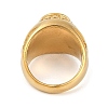 Oval 304 Stainless Steel Glass Finger Rings RJEW-D083-14G-02-3